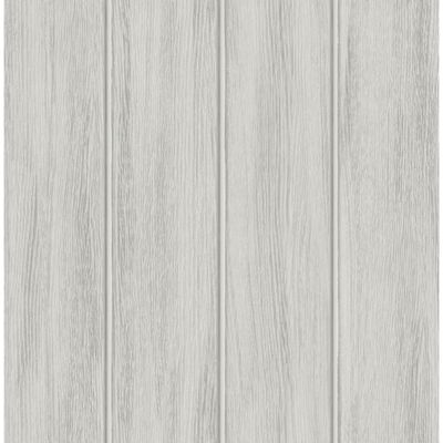 Wood Panel Weathered Grey Wallpaper